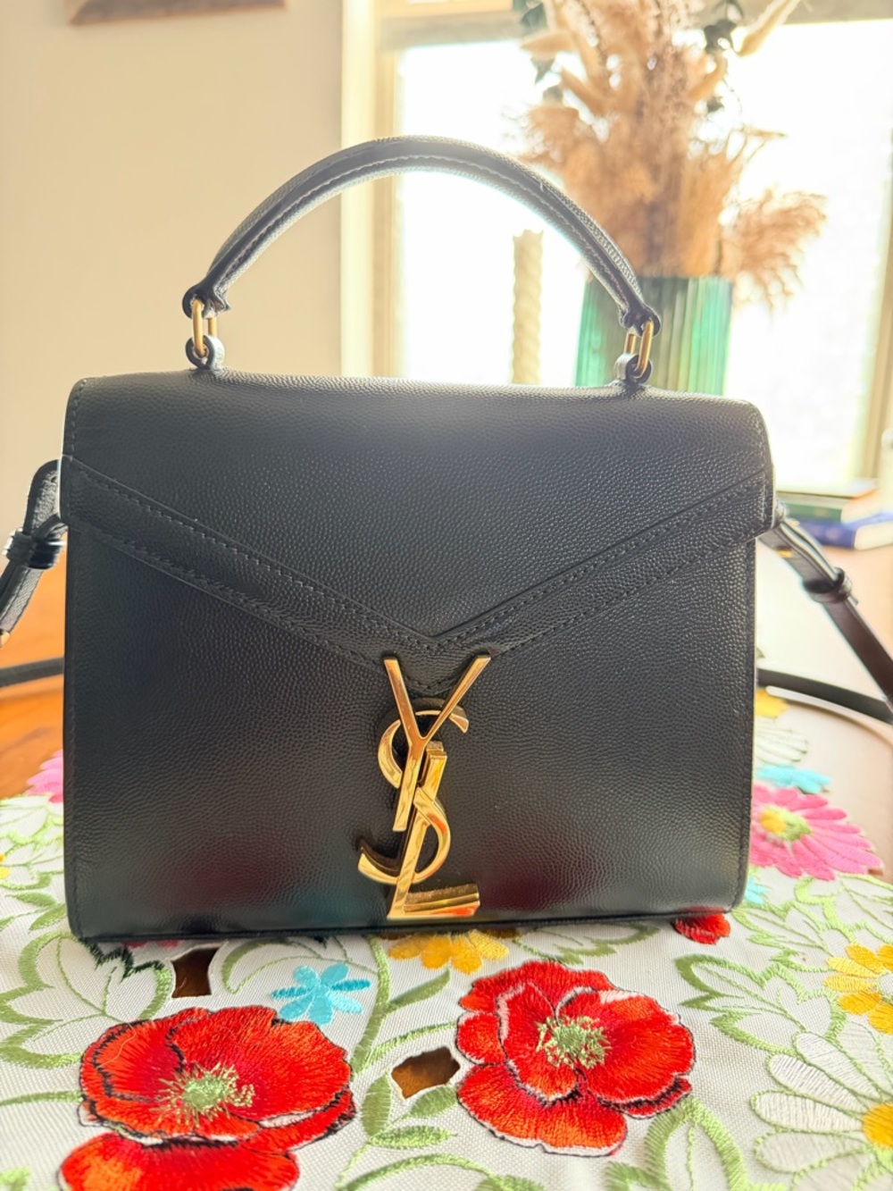Authentic Saint Laurent Cassandra Mini Top Handle